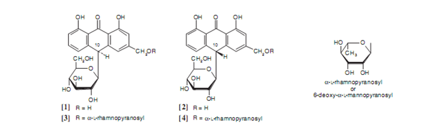 struktur kimia senyawa pada aloe vera - tanaman obat taman husada